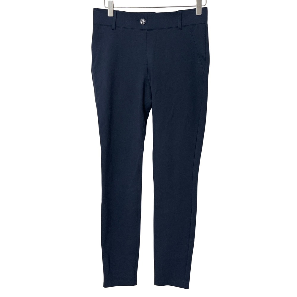 Betabrand Womens Size S Navy Blue Skinny‎ Leg Dress Pants Stretch Twill